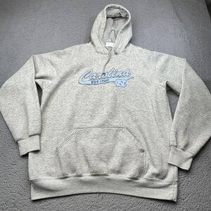 North Carolina Tar Heels Sweatshirt Mens Large Gray NCAA Basketball Soffe Hoodie